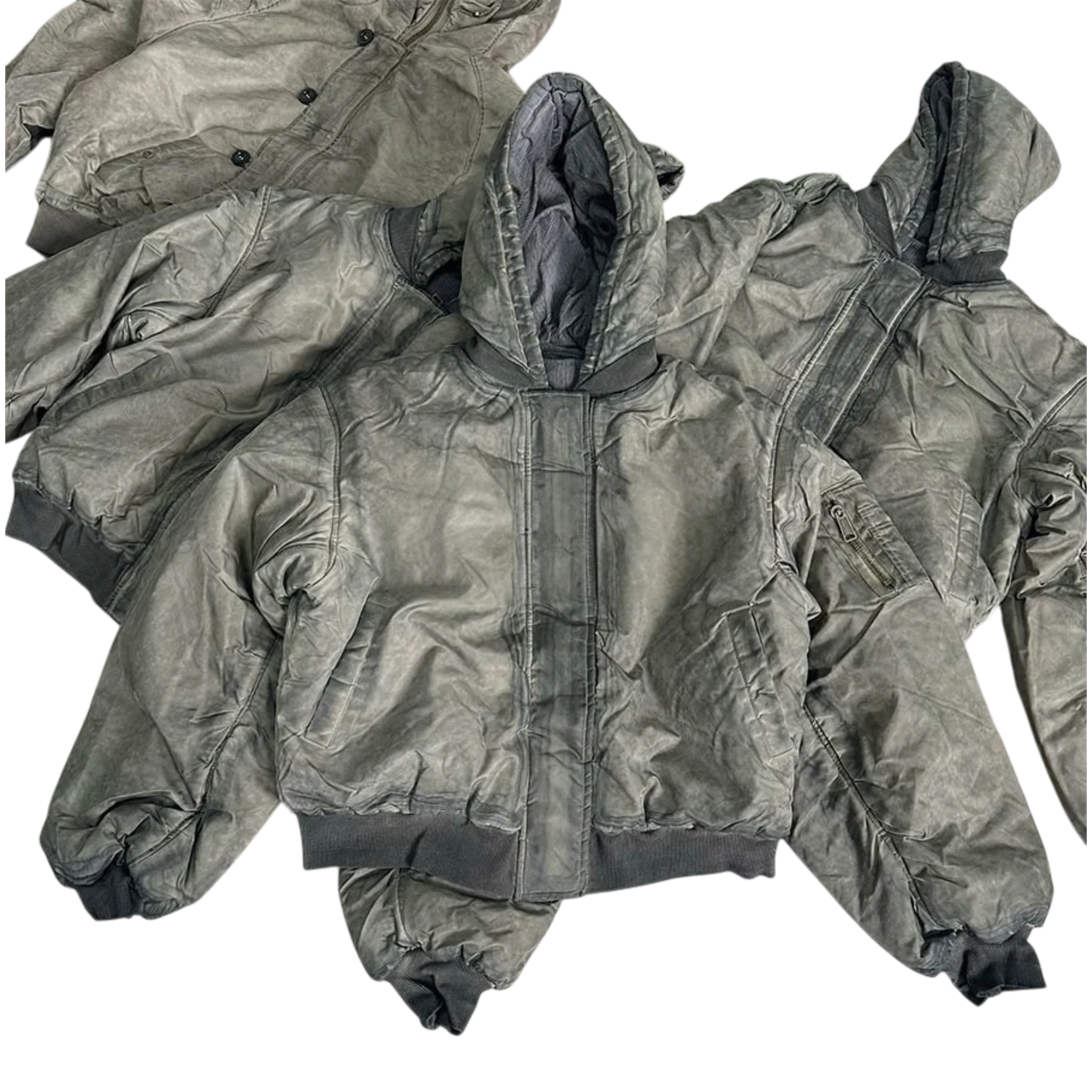 No/Faith Studios Khaki Onyx Bomber Jacket