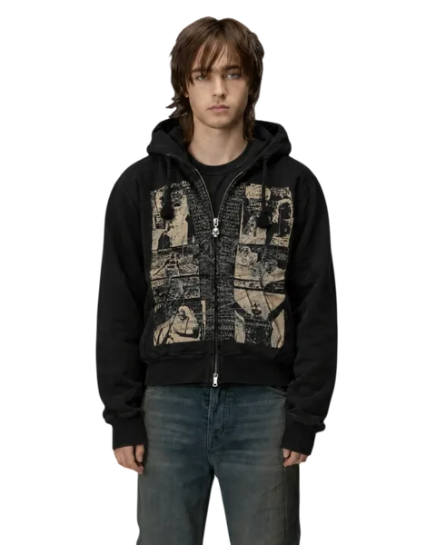 Hysteric Glamour × Destroy all monsters Zip Hoodie