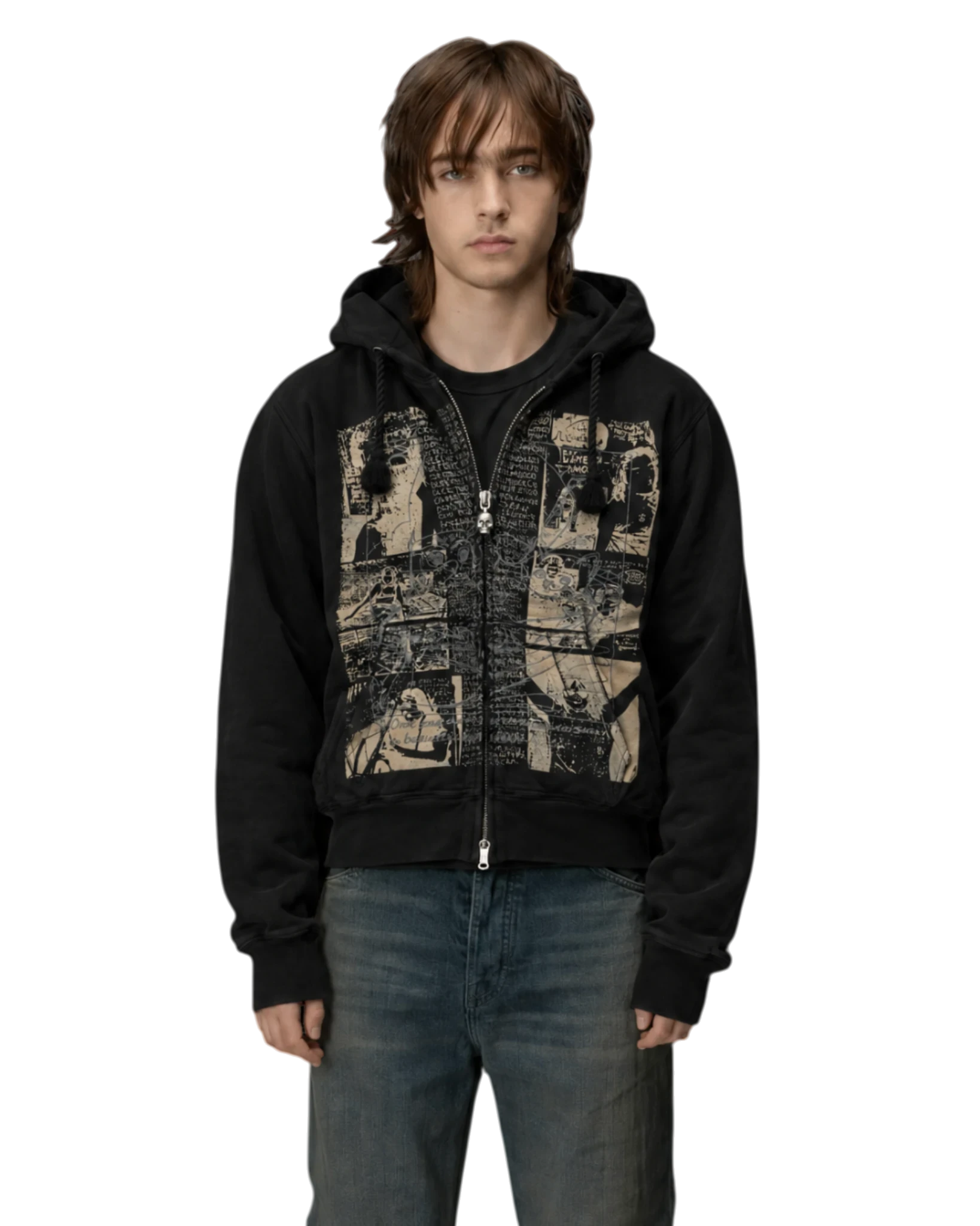 Hysteric Glamour × Destroy all monsters Zip Hoodie