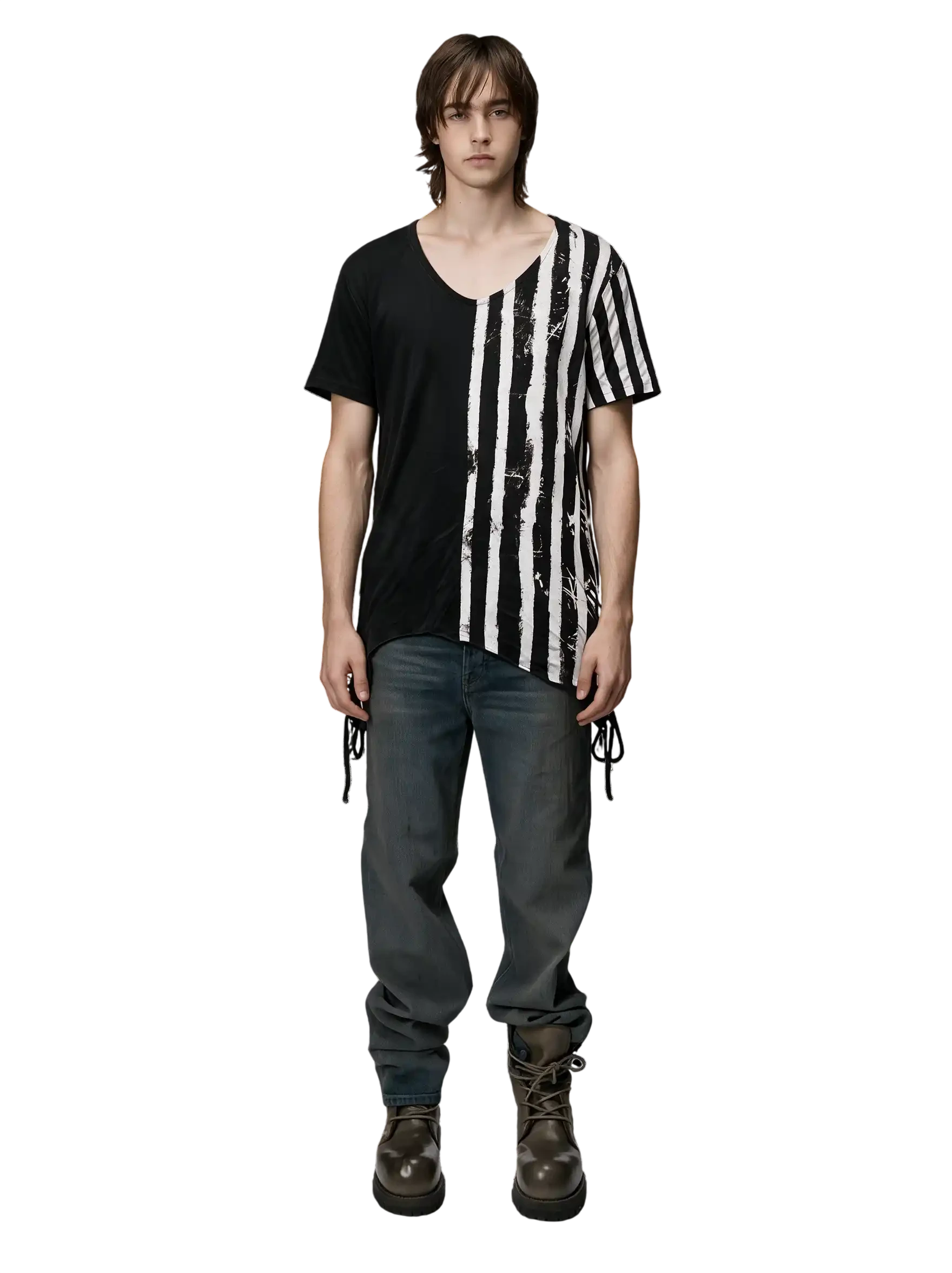 KMRII “Black Flag” Asymmetrical T-shirt
