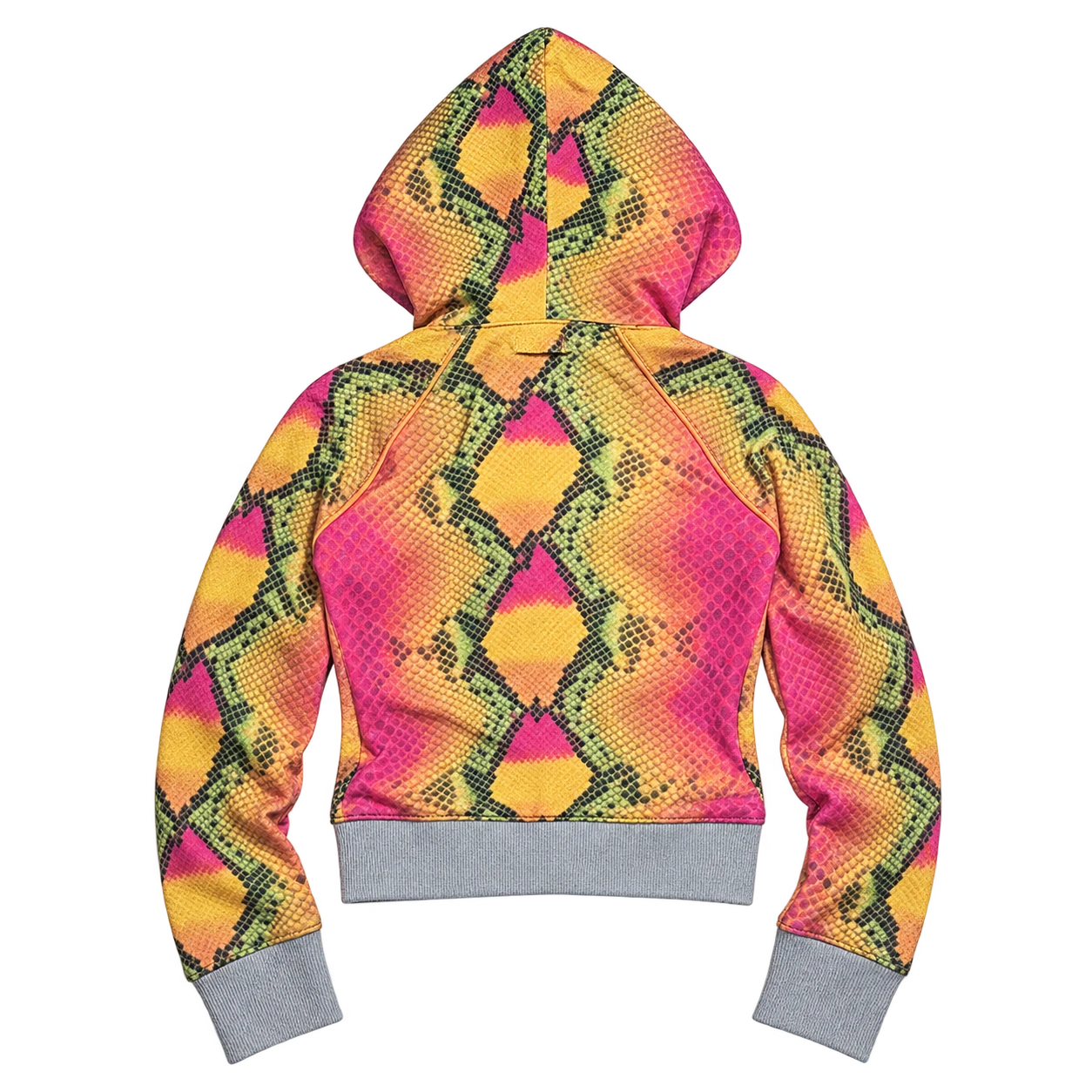 If Six Was Nine Python Printed Zip-Hoodie