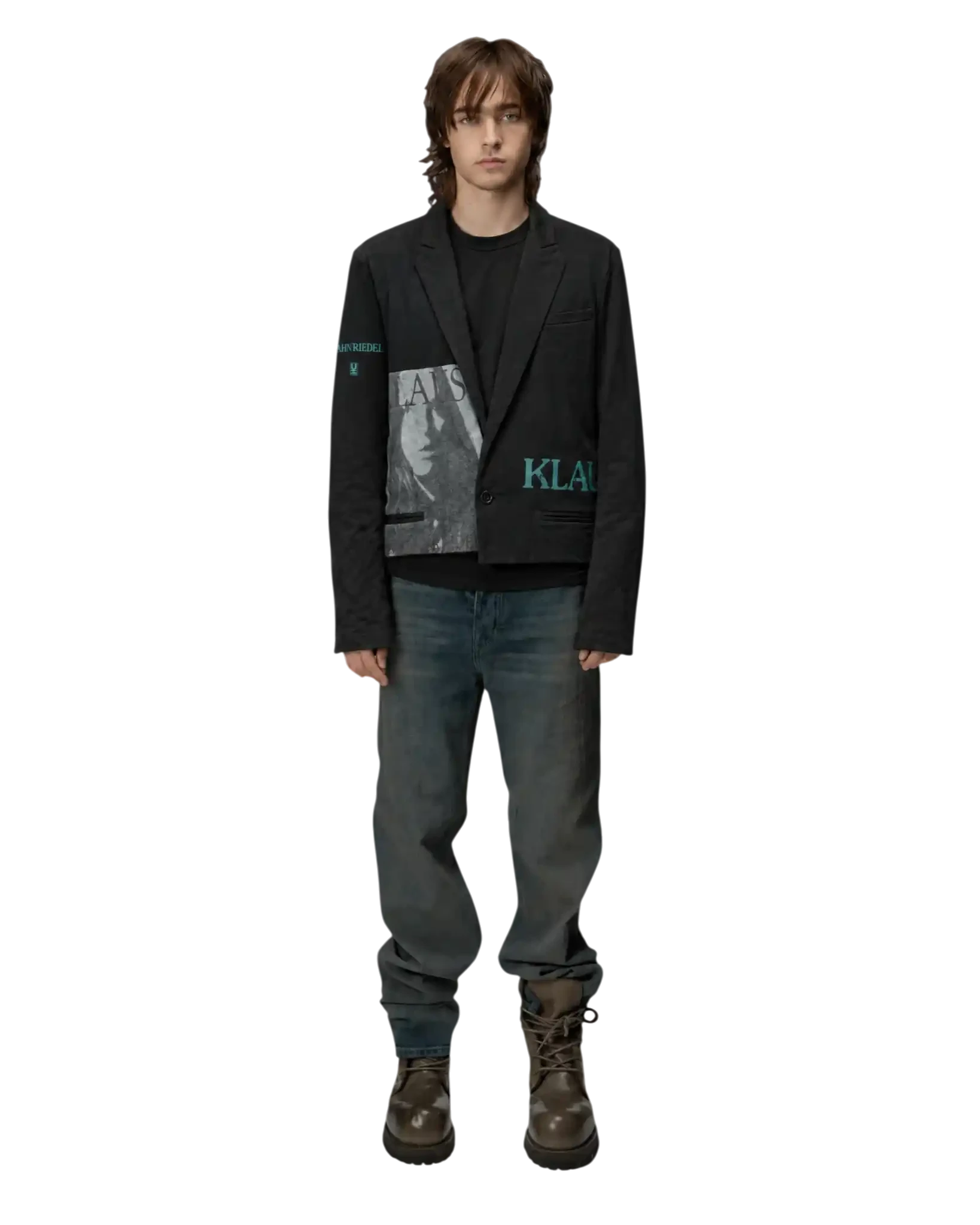 Undercover SS06 "T" Klaus Schulze Printed Cotton Jacket.