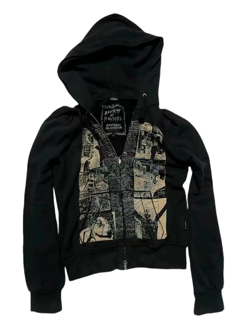 Hysteric Glamour x Destroy All Monsters «Comic Collage» Full-Zip Hoodie