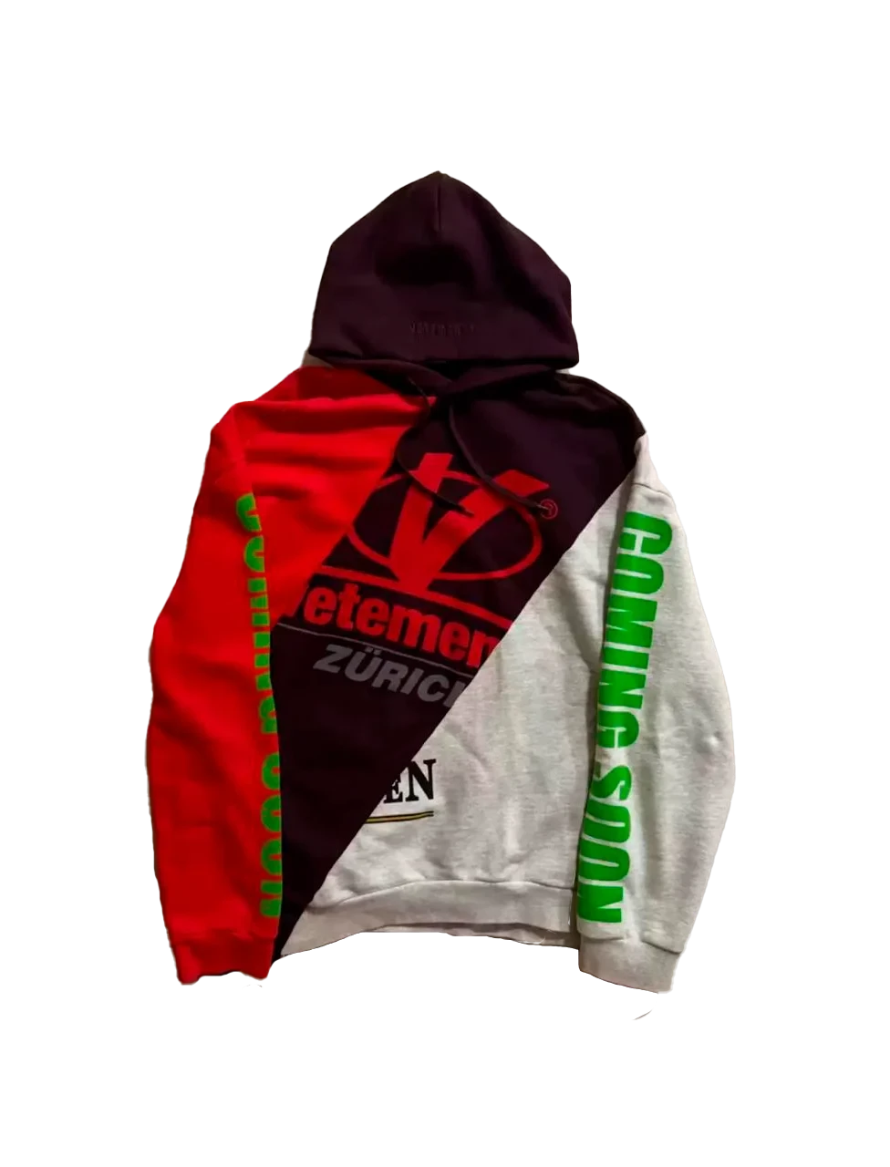 Vetements «Zurich» Cut-Up / Patchwork Hoodie