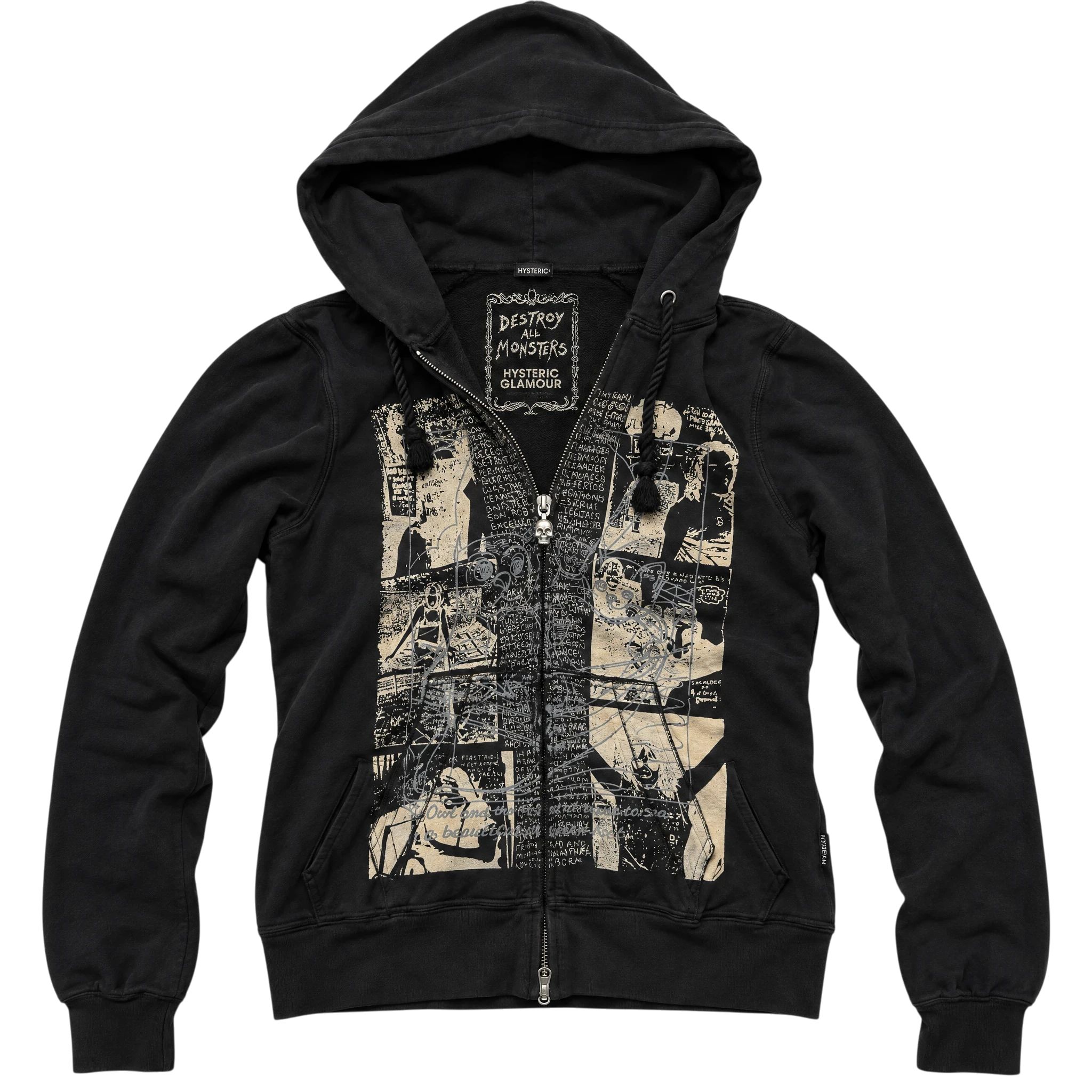 Hysteric Glamour × Destroy all monsters Zip Hoodie