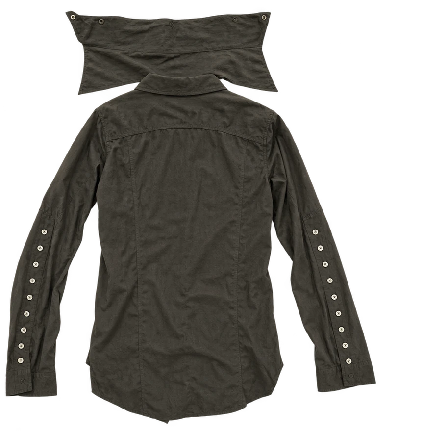 L.G.B. Archive Multi-Button Military Flywing Shirt