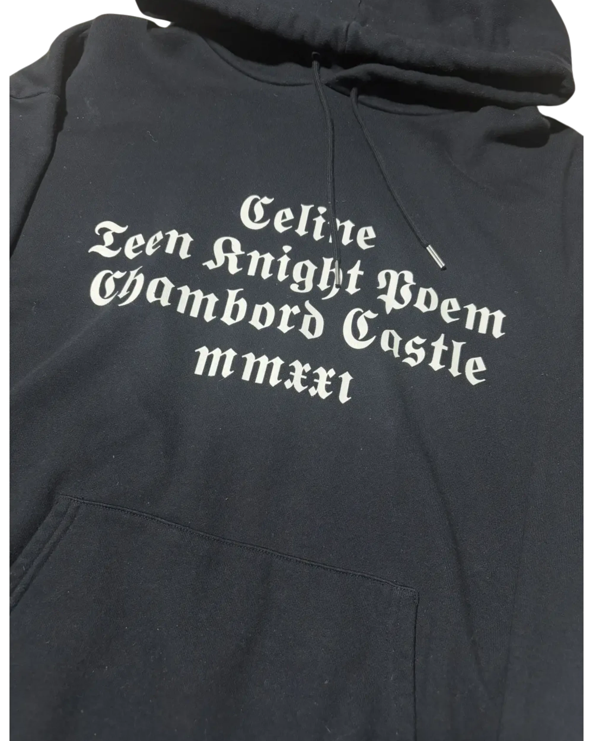CELINE «Teen Knight Poem» Chambord Castle Hoodie