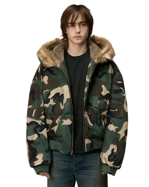 Camo Fur Jacket