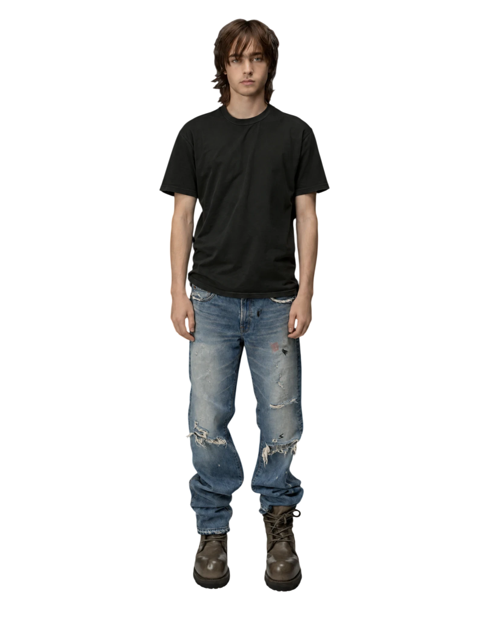 Undercover 05ss But Beautiful Distressed Denim Jeans