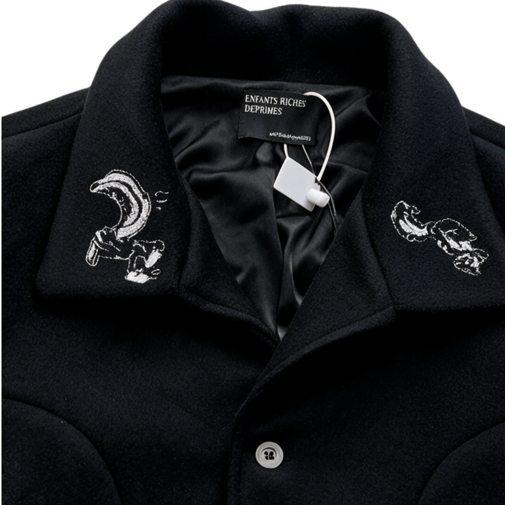 Enfants Riches Déprimés Judgement Angel Cupid Black Wool Jacket