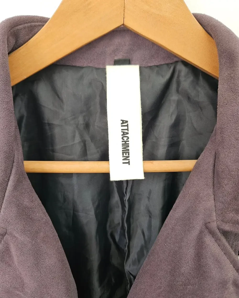 Attachment by Kazuyuki Kumagai Suede Leather Bondage Riders Jacket