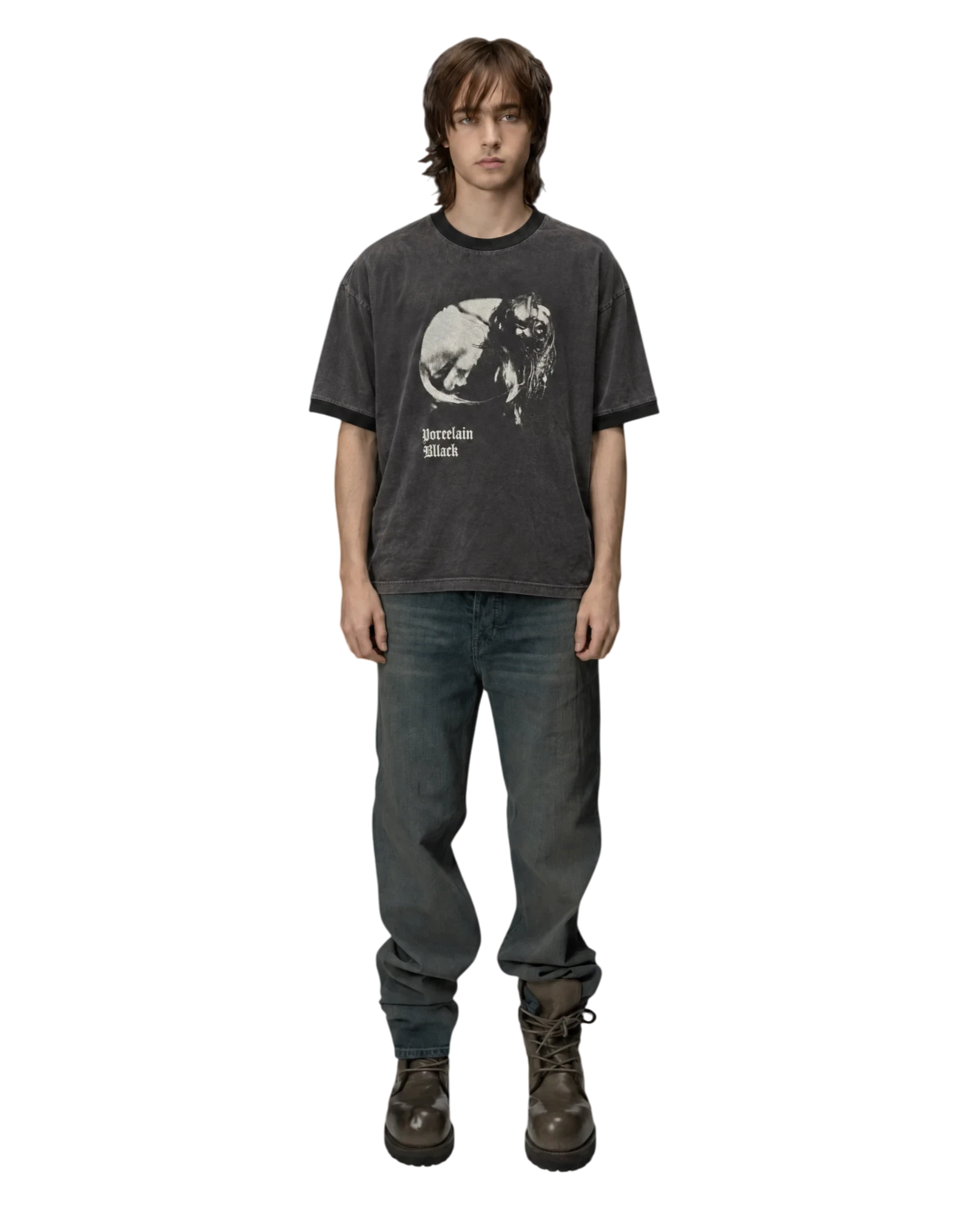 Enfants Riches Déprimés Porcelain Dog Patch Ringer T-shirt