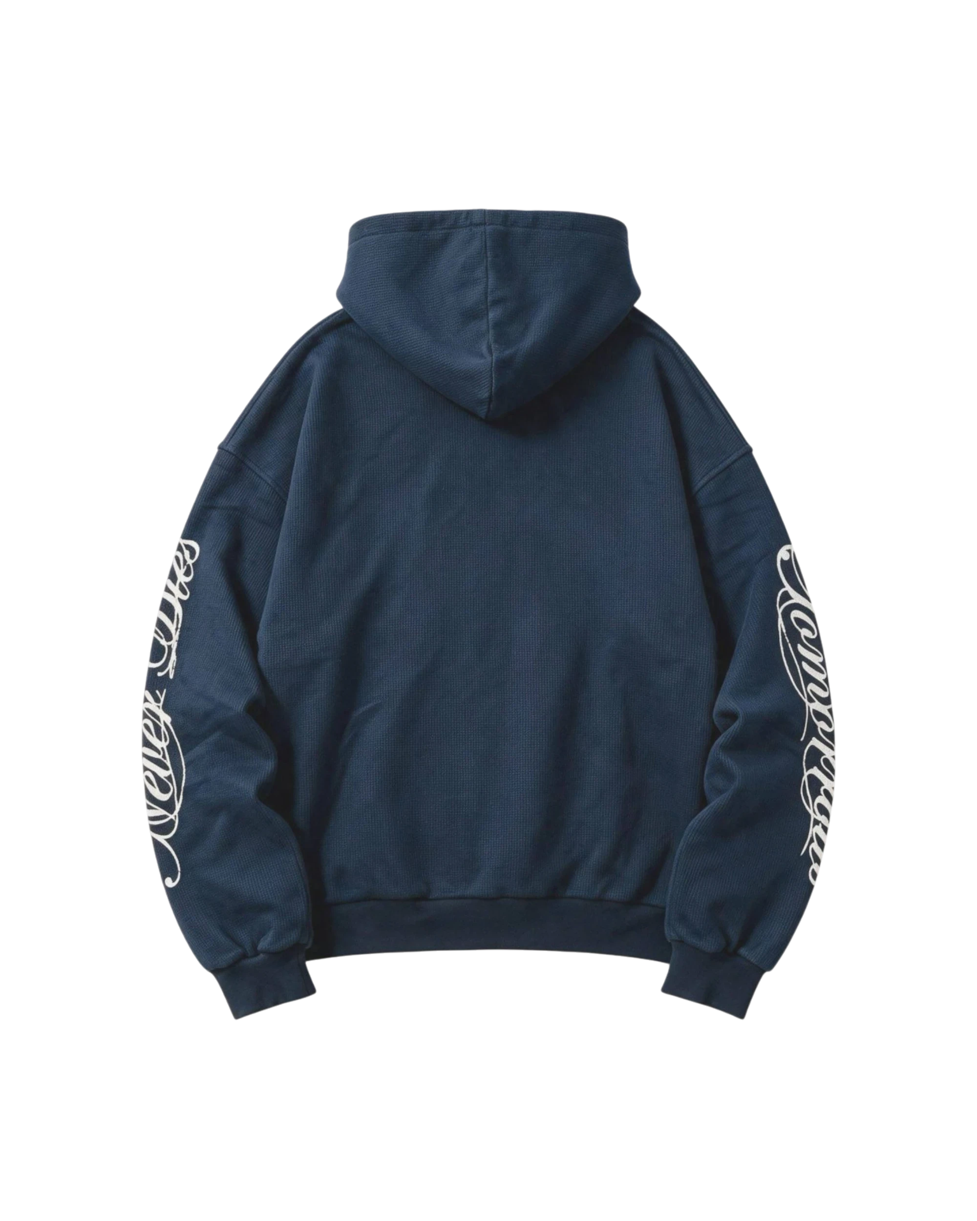Сalligraphy Waffle Zip-Hoodie