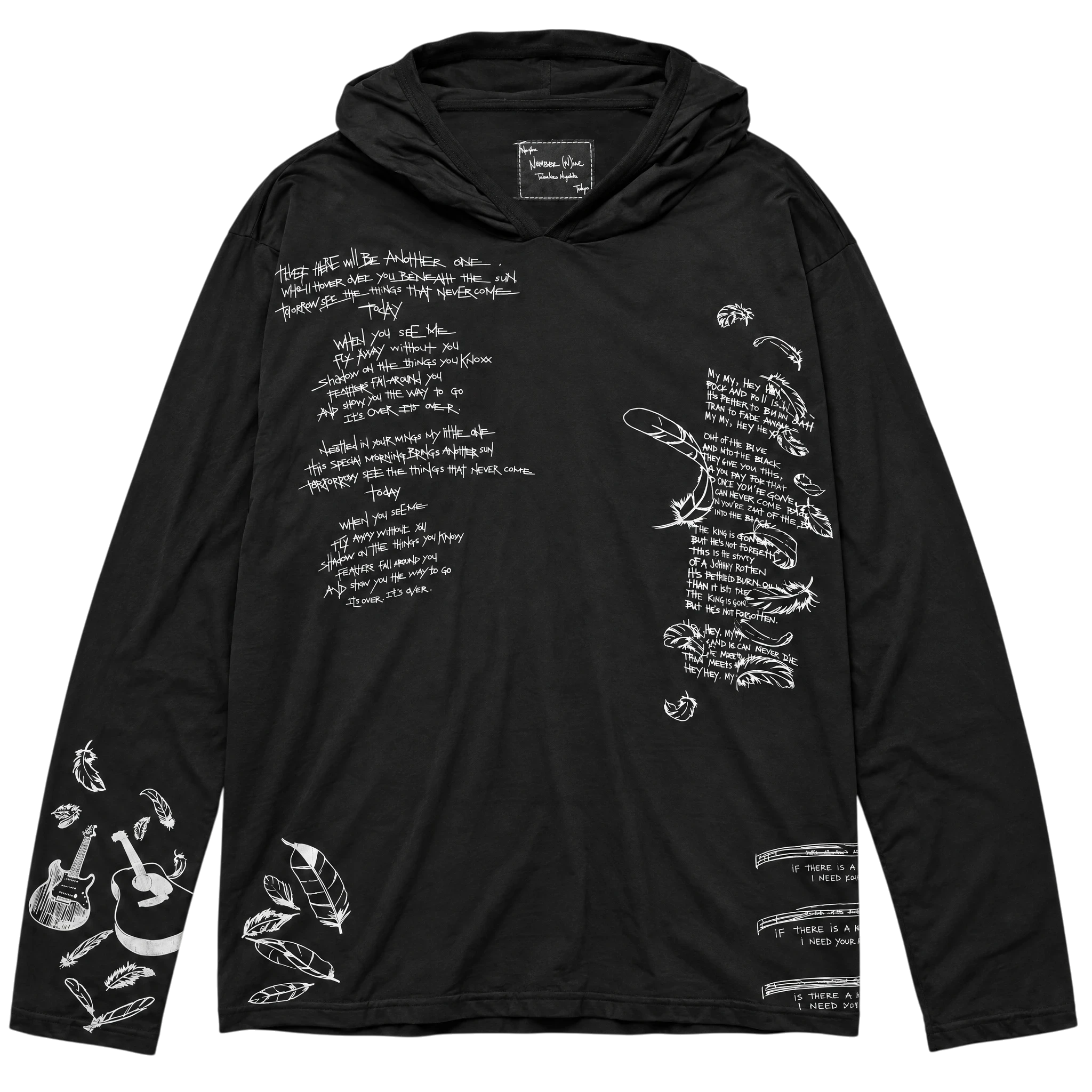 Number (N)ine 08ss birds hoodie