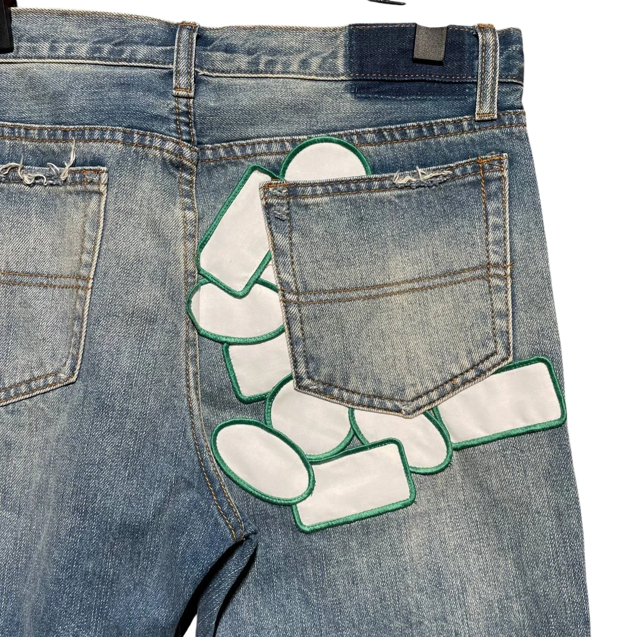 Undercover 05ss But Beautiful Distressed Denim Jeans