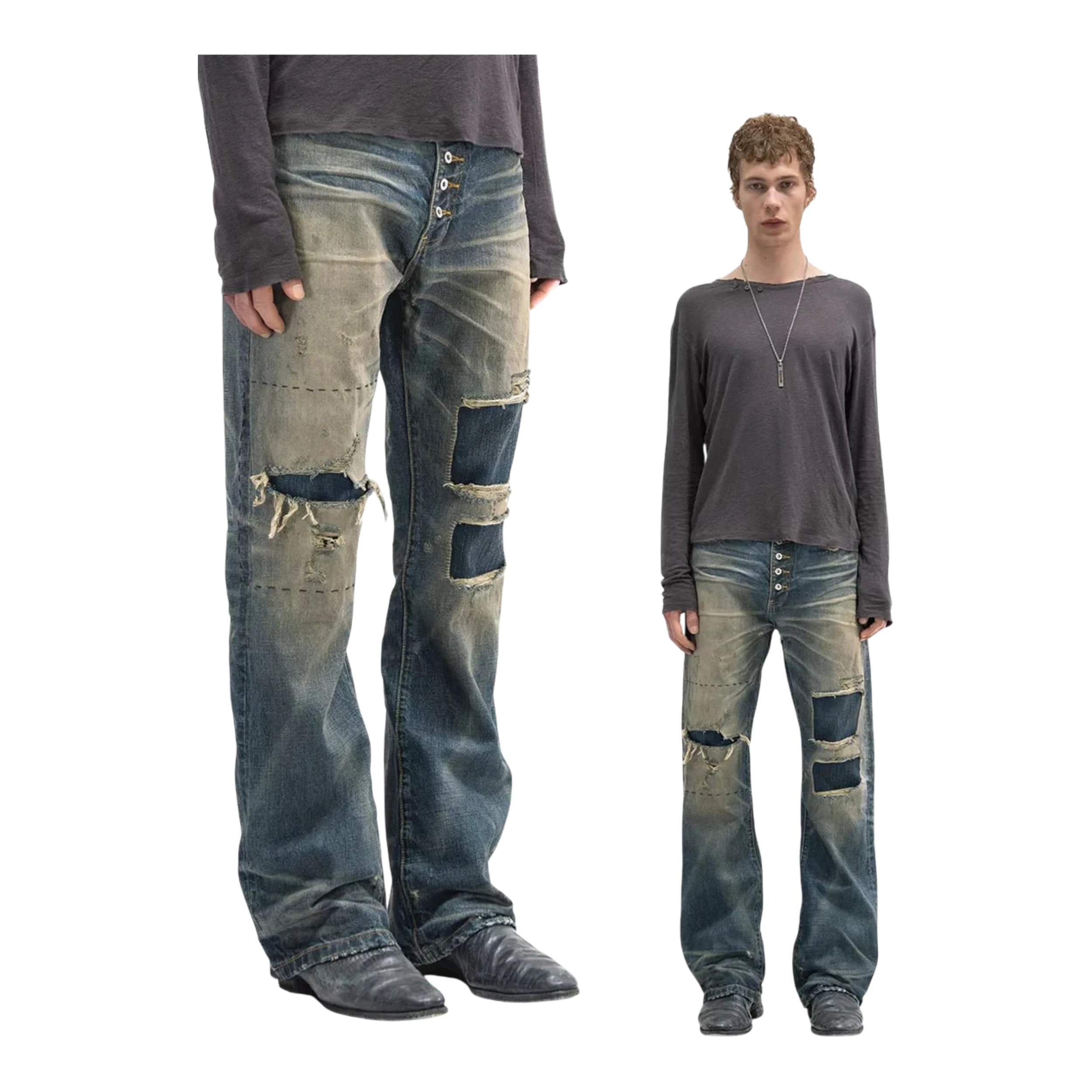 No Faith Studios Bootcut Jeans