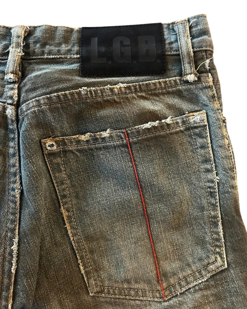 L.G.B. "Wolf Mud Wash" Bootcut Denim
