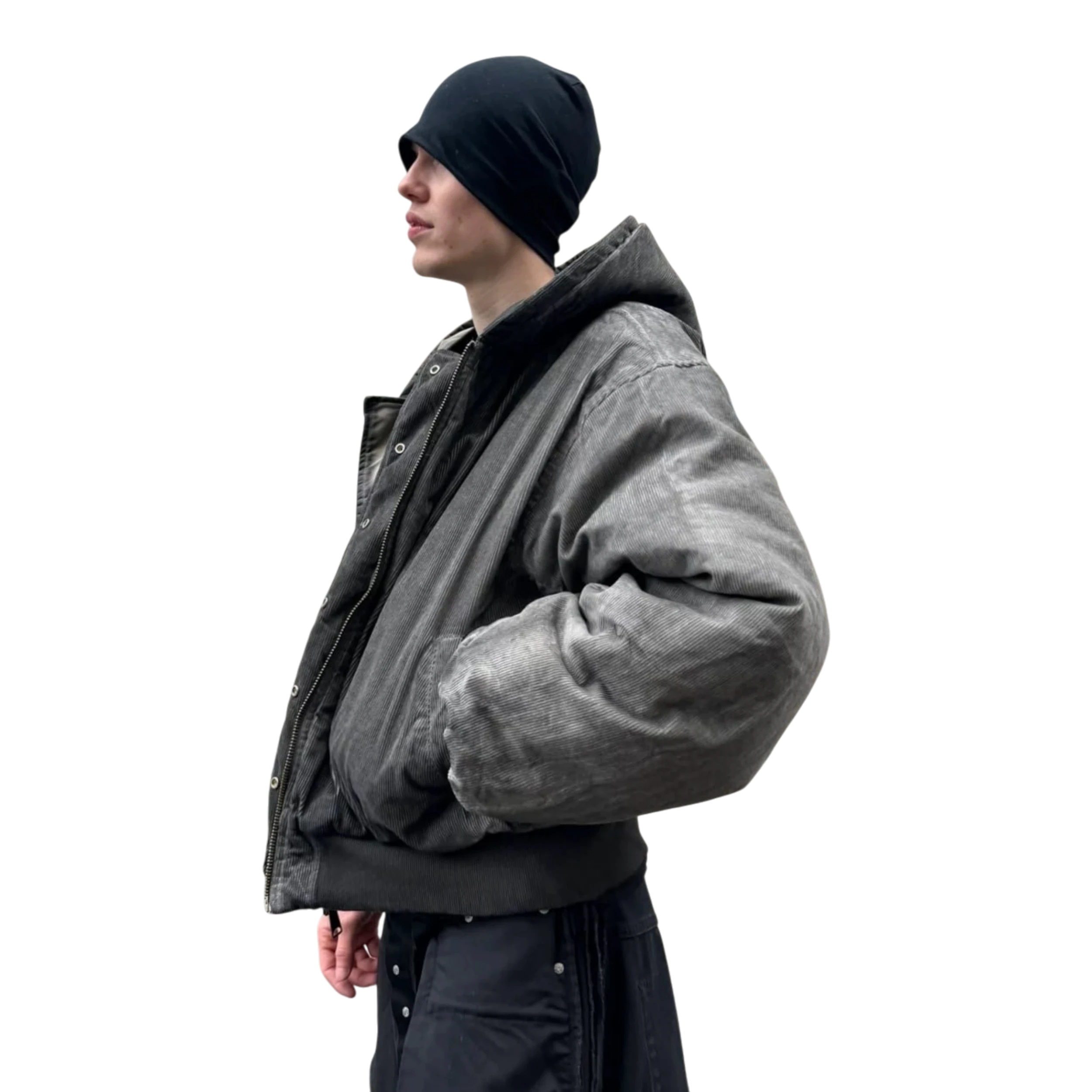 No/Faith Studios Khaki Onyx Bomber Jacket
