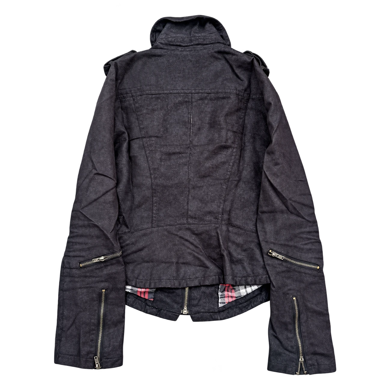 Isamu Katayama Backlash Archived Styled Wax Jacket Japanese 14th Vkei