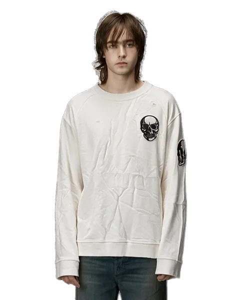 Number Nine Skull Long Sleeve
