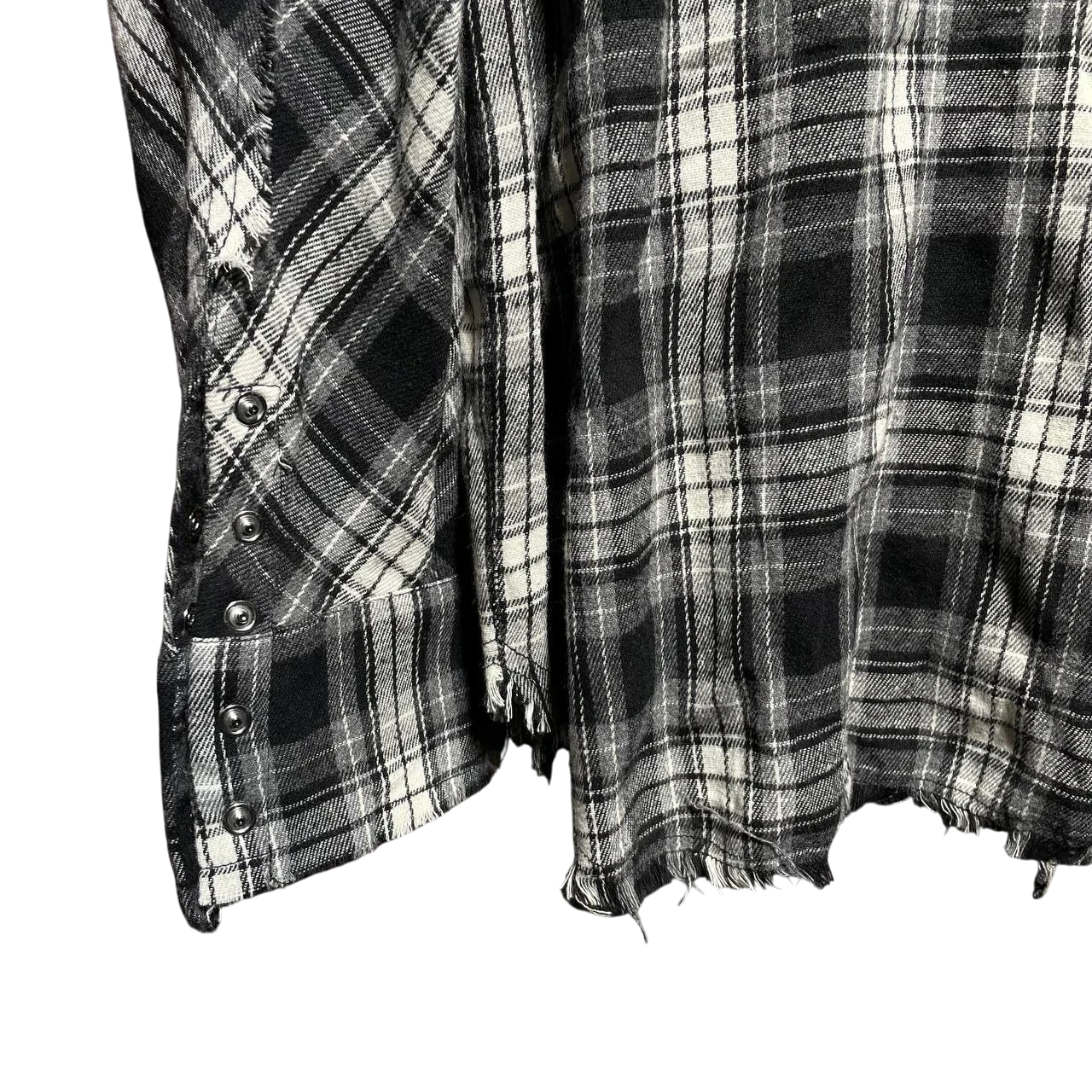 L.G.B. Distressed Flannel Hoodie Plaid Shirt