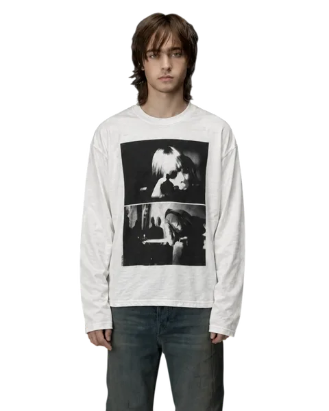 Hysteric Glamour Thinking Portrait Print Longsleeve