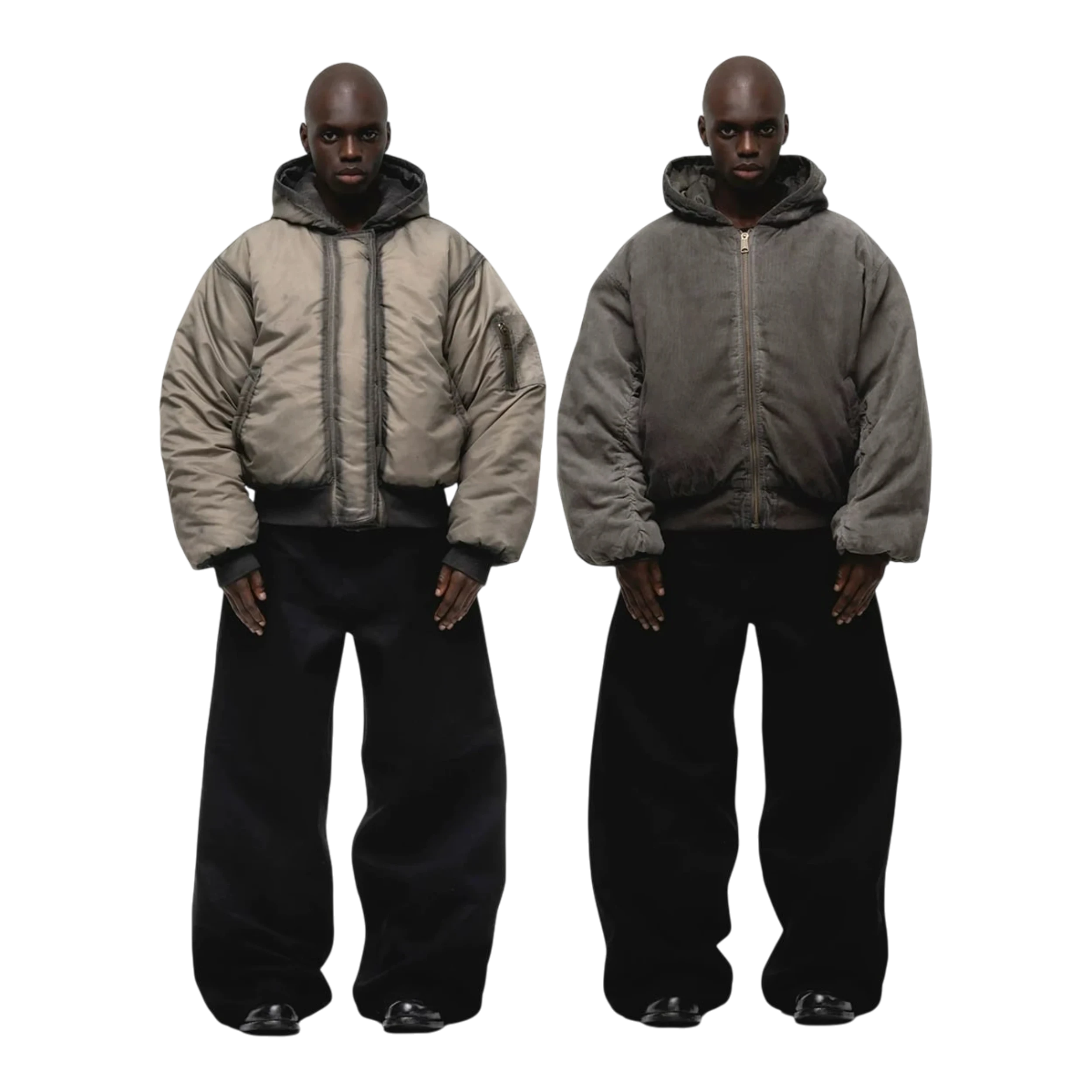 No/Faith Studios Khaki Onyx Bomber Jacket