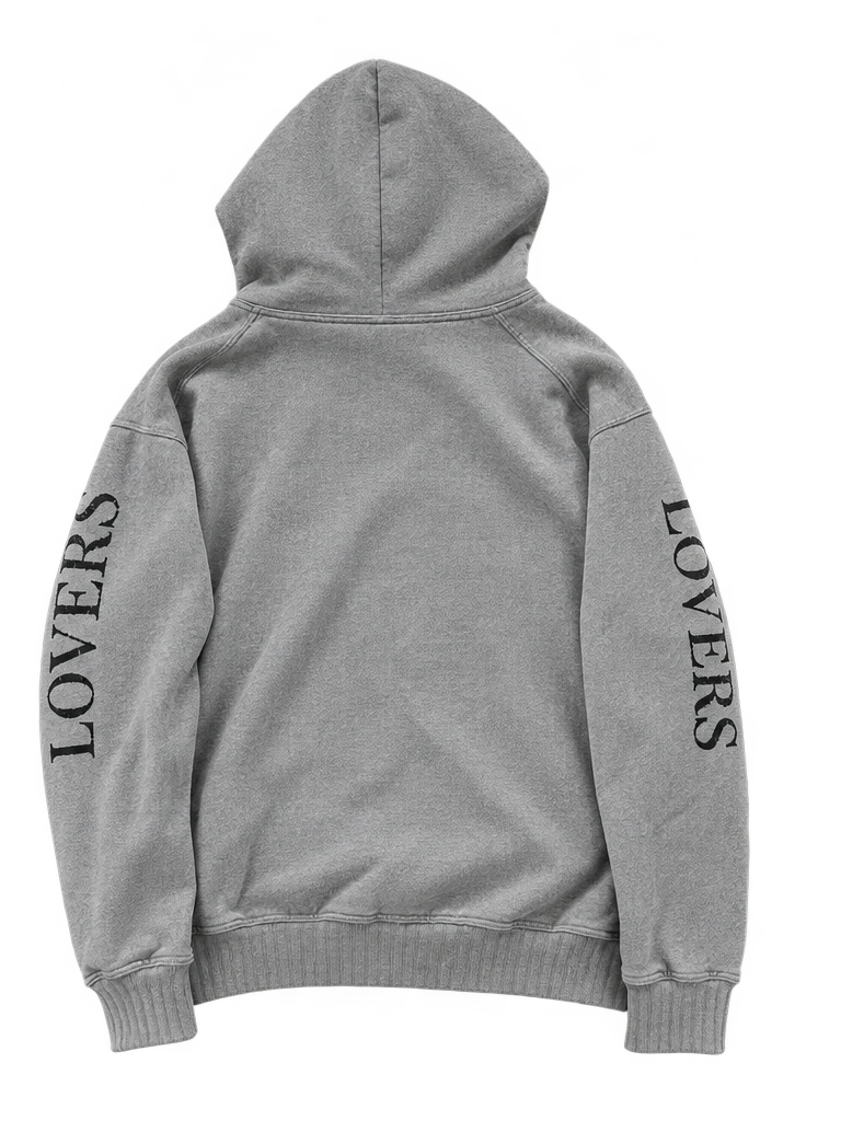 Amiri «Lovers» Bouclé Heart Hoodie