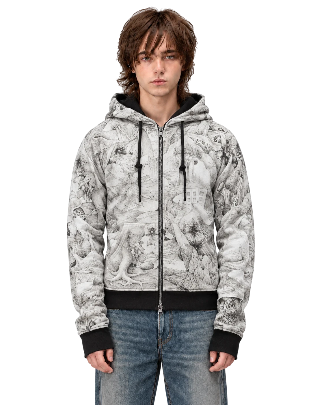 UNDERCOVER 08SS ZIP-HOODIE