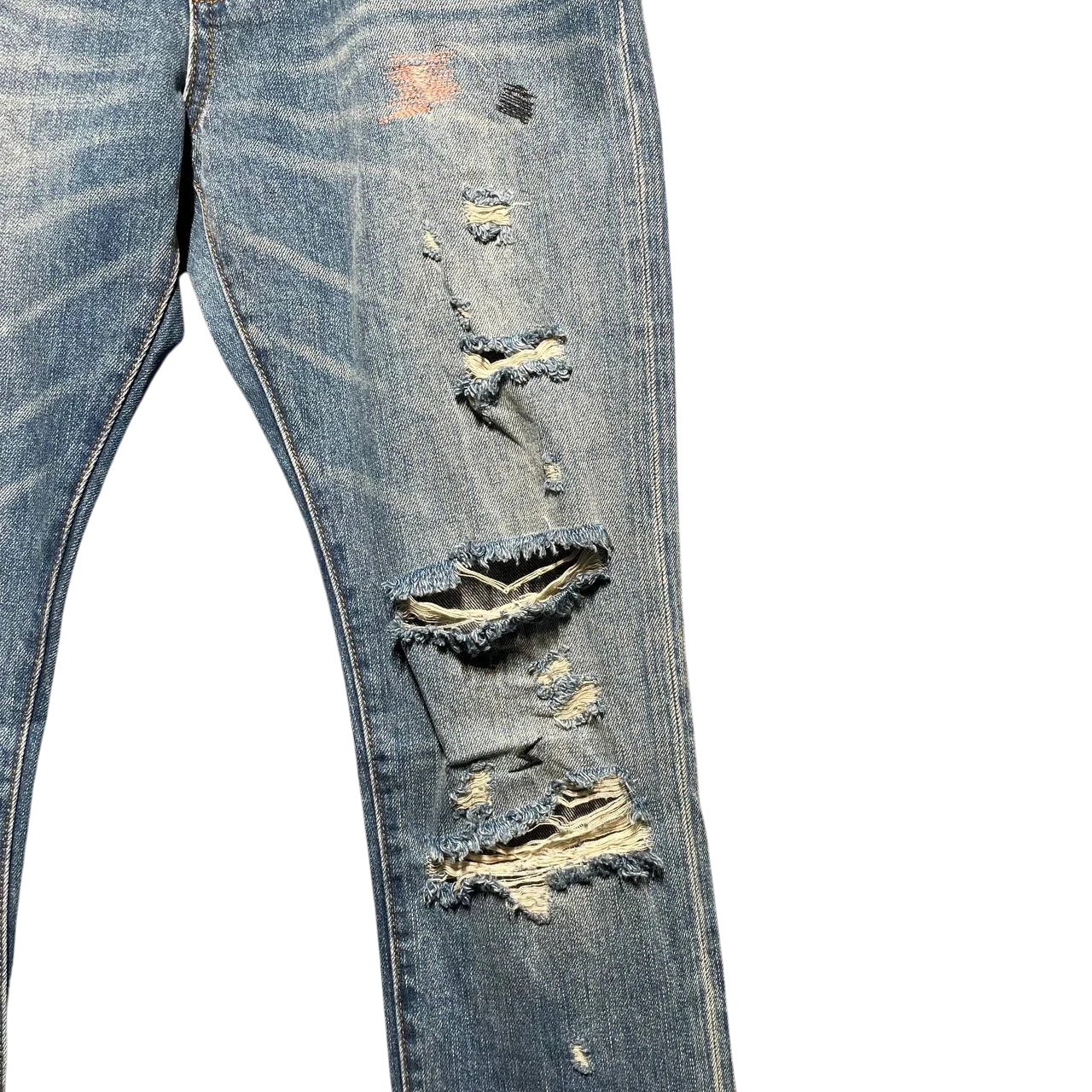 Undercover 05ss But Beautiful Distressed Denim Jeans
