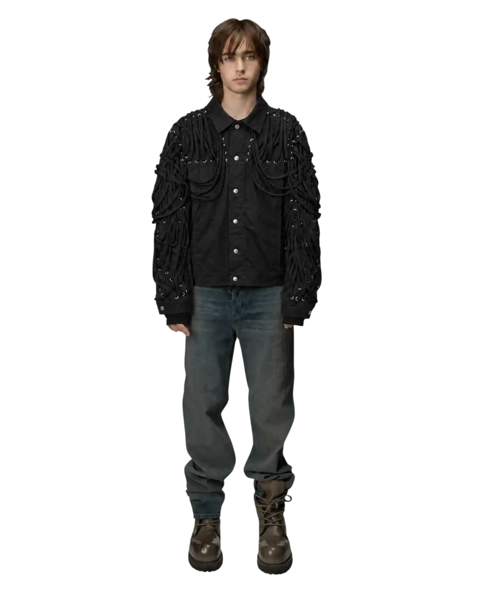 Rick Owens Tecuatl Megalaced Trucker Jacket