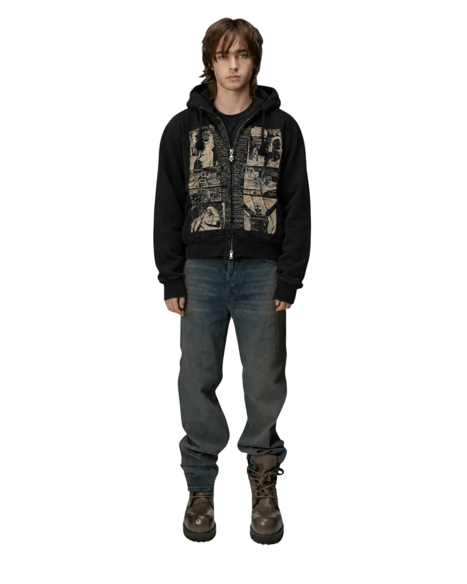 Hysteric Glamour × Destroy all monsters Zip Hoodie